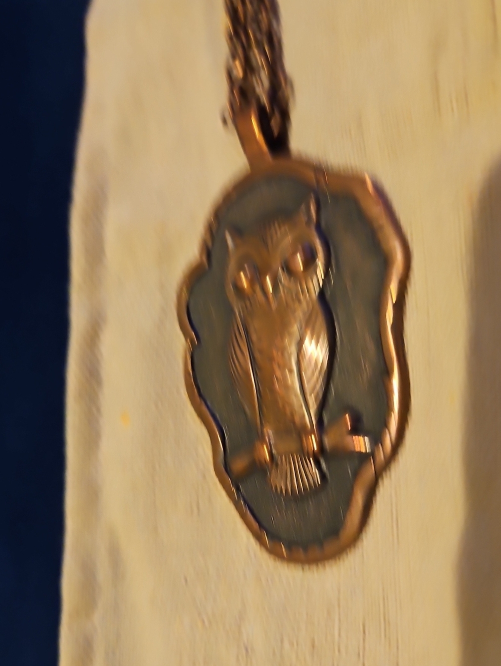 Copper -Tone Owl Pendant Necklace - Women Jewelry